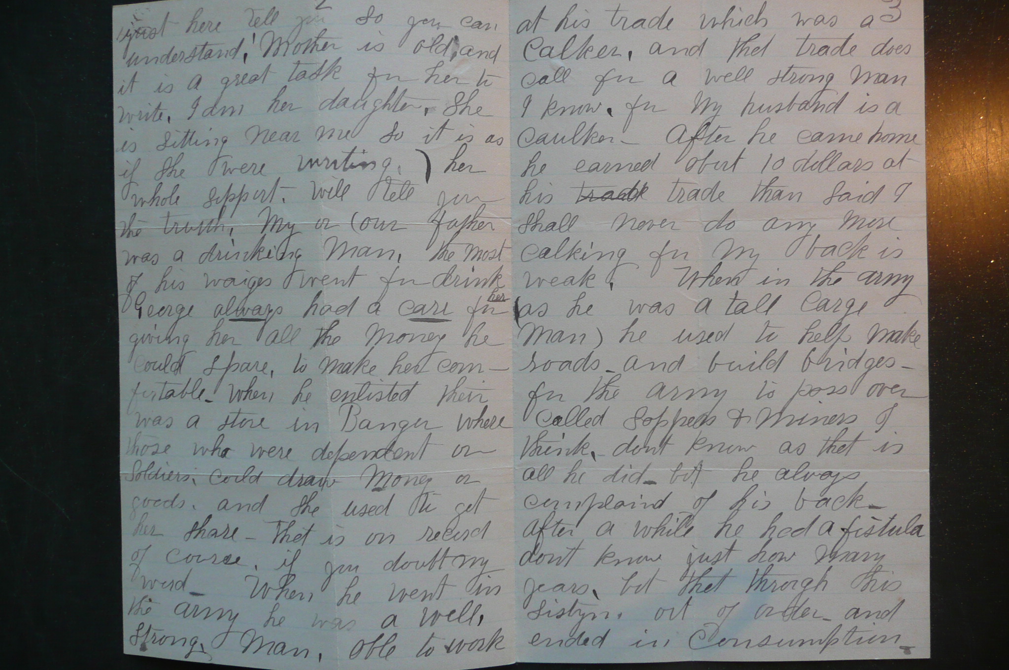 Letter of Hellen Wheeler, ppg. 2 & 3