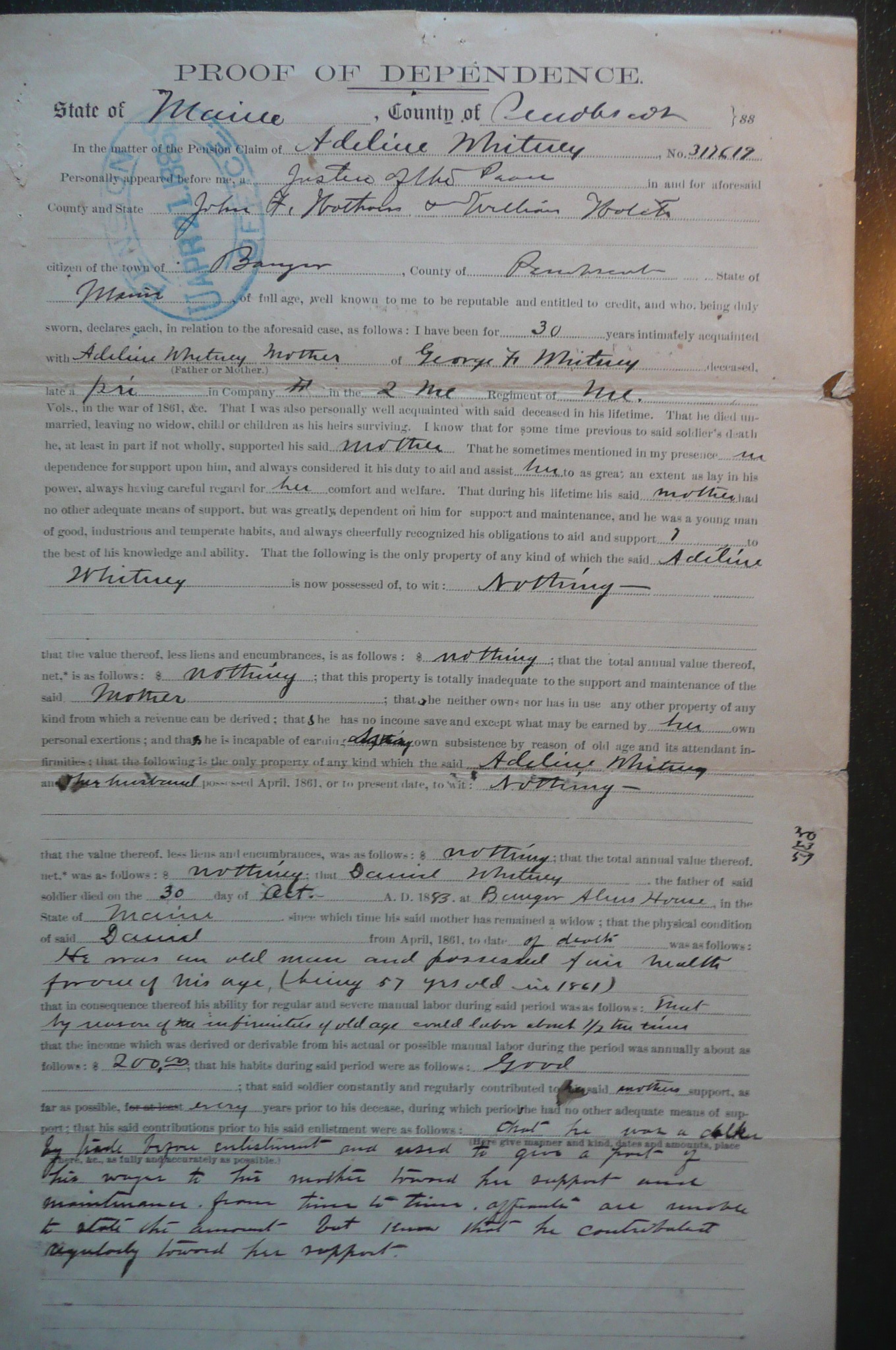 Mother's Proof of Dependence