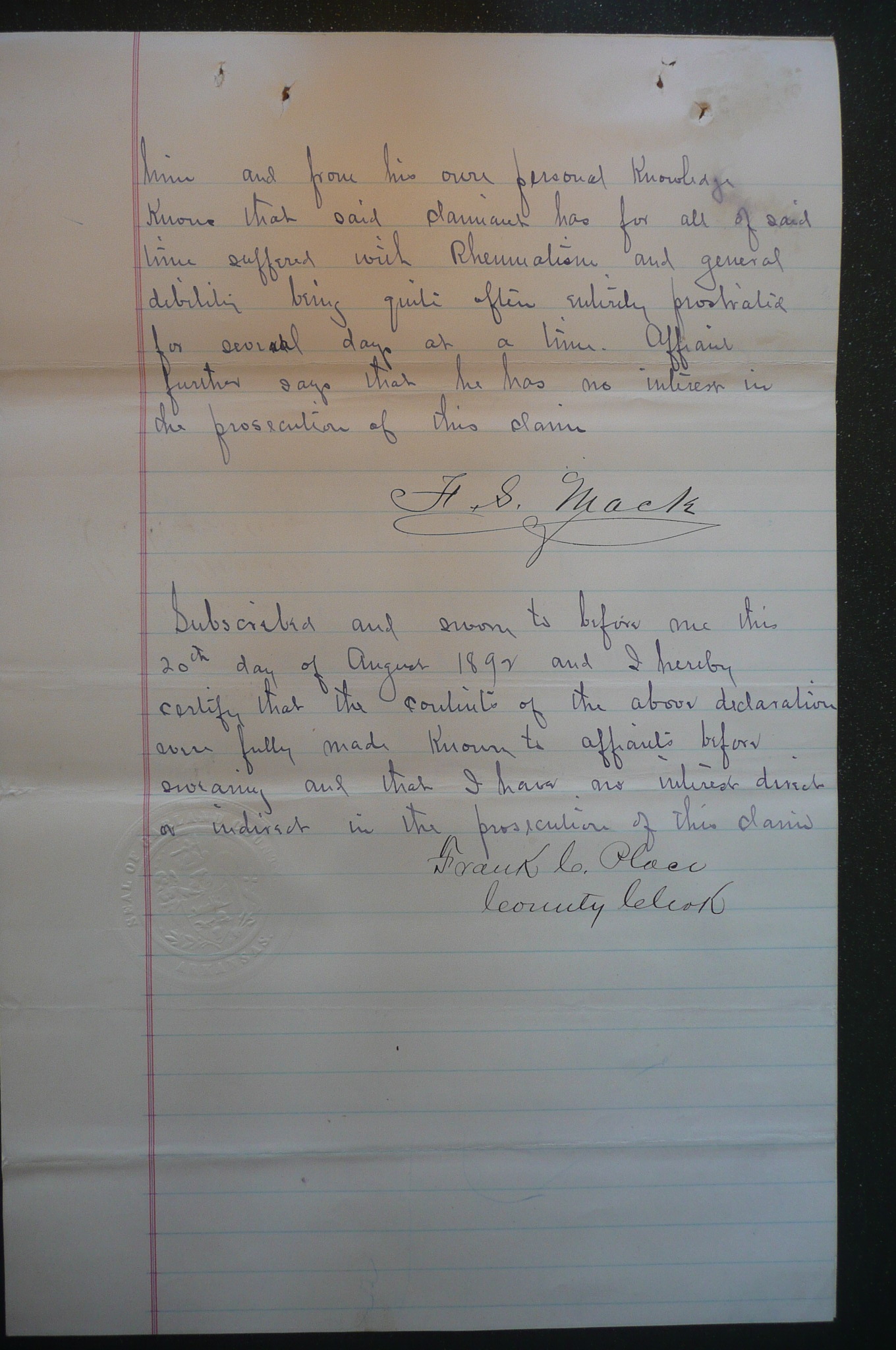 Letter, p.3, 1892