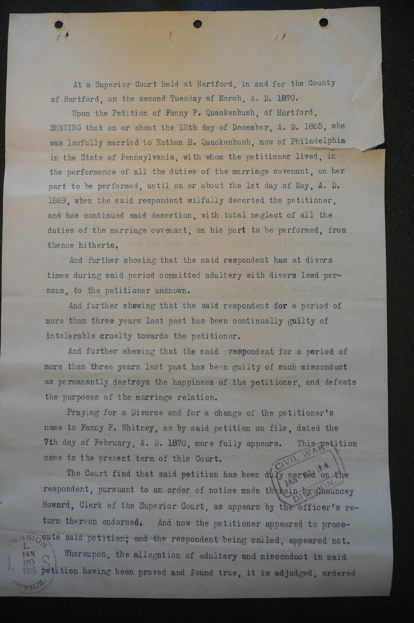 Divorce Decree